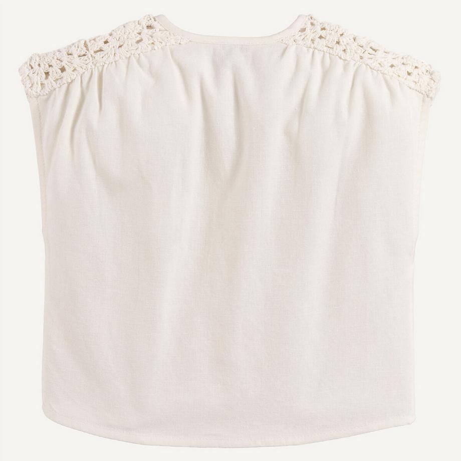 La Redoute Collections  Ärmellose Bluse aus Baumwolle 