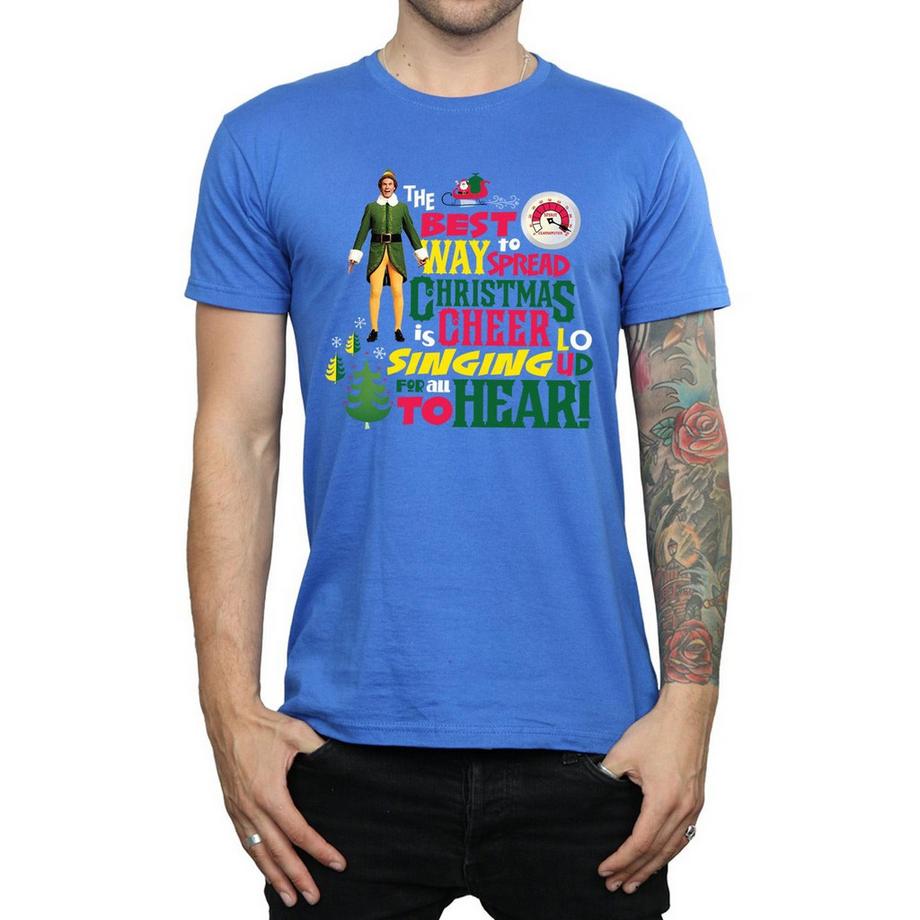 Elf T-shirt Christmas Cheer  