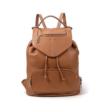 Rucksack aus Leder Sena camel