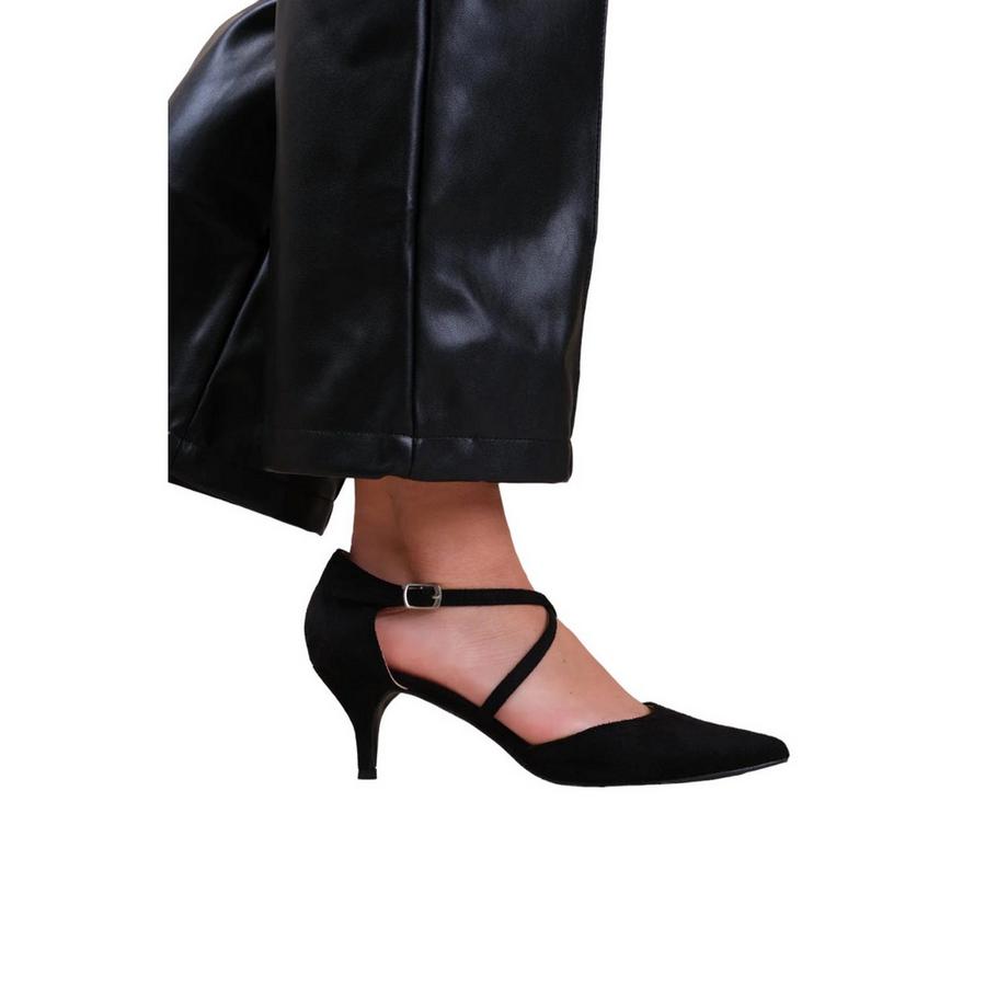 Where's That From Kennedi Scarpe in Pelle Scamosciata con Tacco  