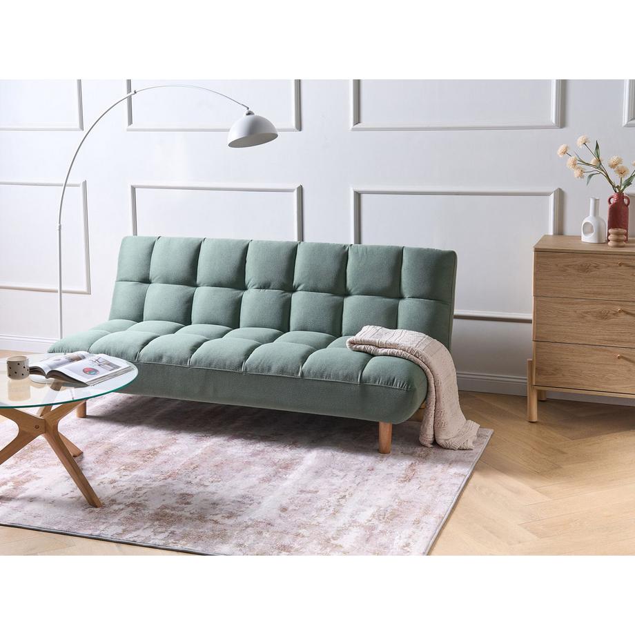 Beliani Canapé-lit en Tissu Scandinave RISOR  