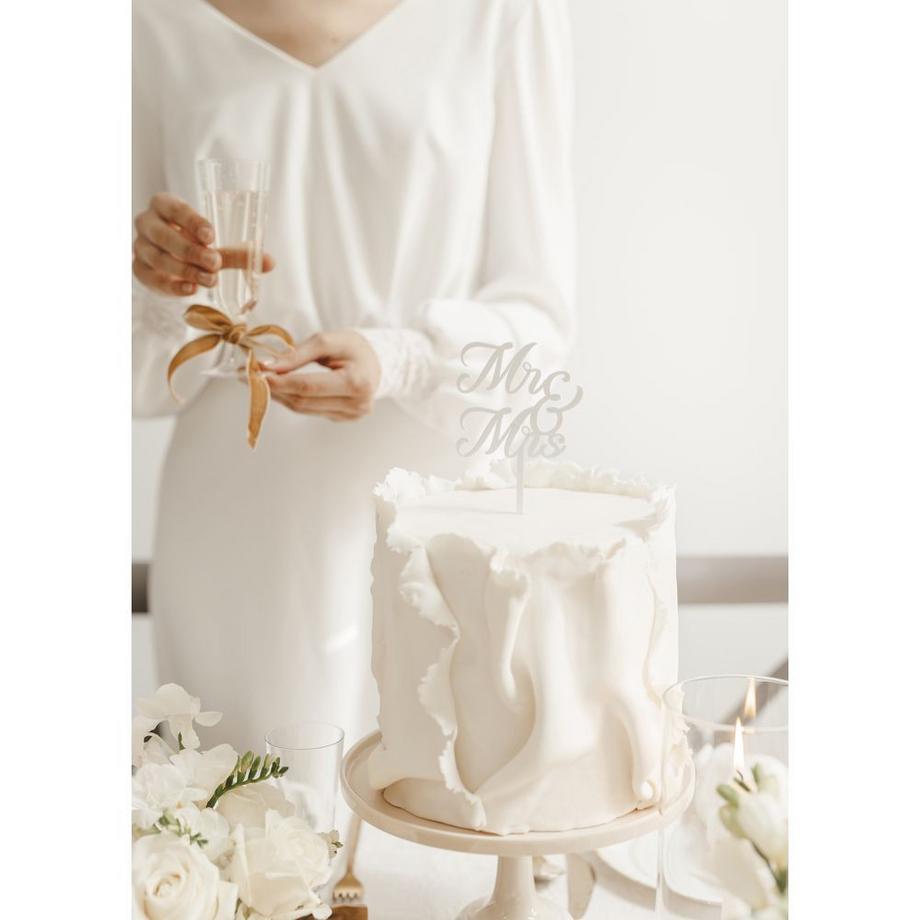 PartyDeco Caketopper Mr&Mrs  