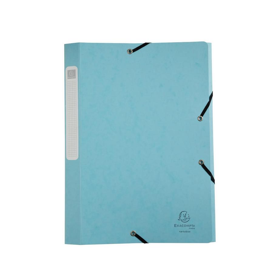 Exacompta Boite de classement Cartobox livrée à plat Dos 25mm carte lustrée Aquarel - A4 - x 10  