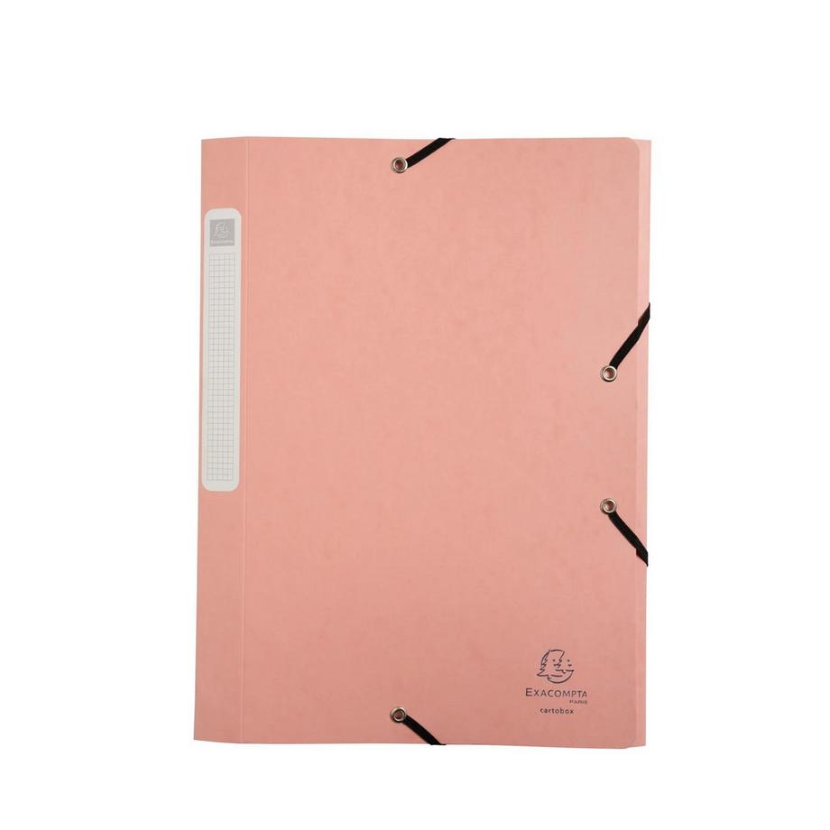 Exacompta Boite de classement Cartobox livrée à plat Dos 25mm carte lustrée Aquarel - A4 - x 10  