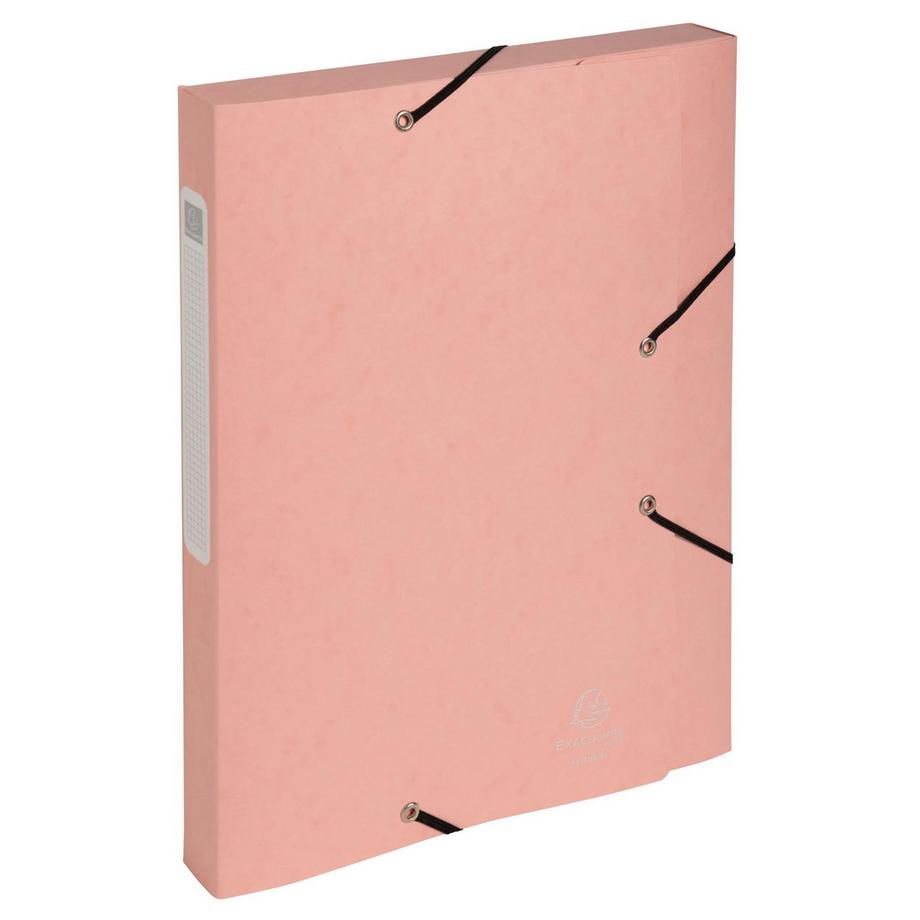 Exacompta Boite de classement Cartobox livrée à plat Dos 25mm carte lustrée Aquarel - A4 - x 10  