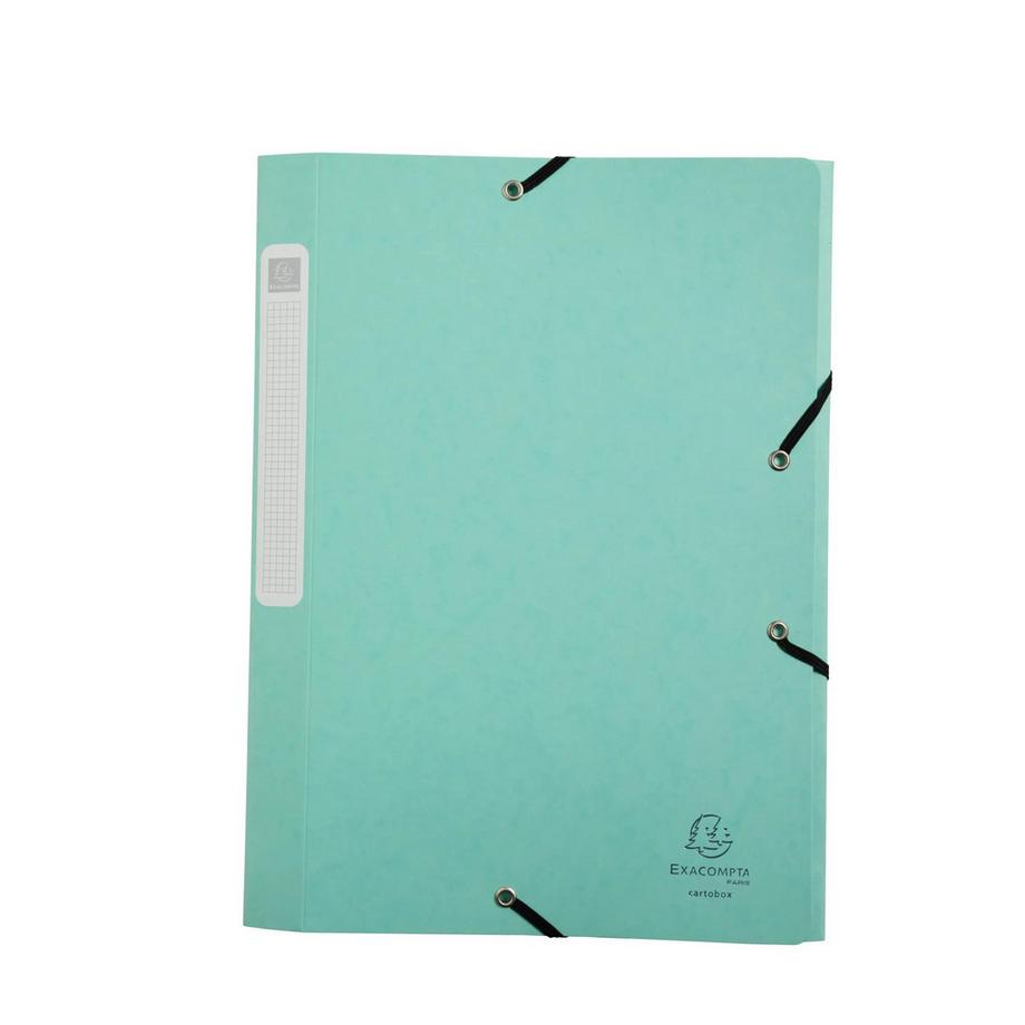 Exacompta Boite de classement Cartobox livrée à plat Dos 25mm carte lustrée Aquarel - A4 - x 10  
