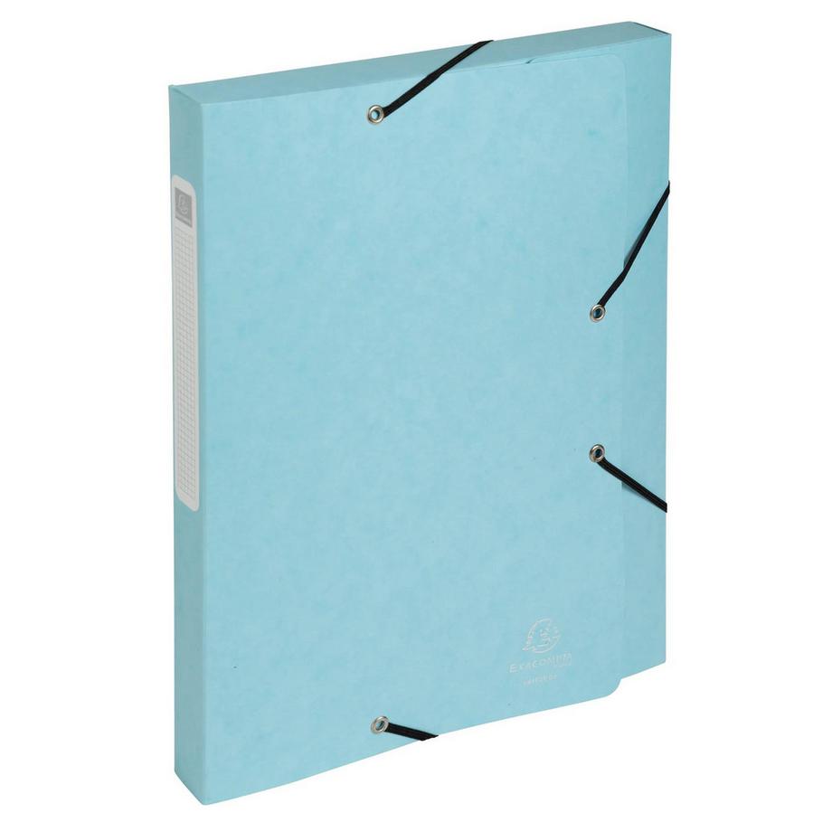 Exacompta Boite de classement Cartobox livrée à plat Dos 25mm carte lustrée Aquarel - A4 - x 10  