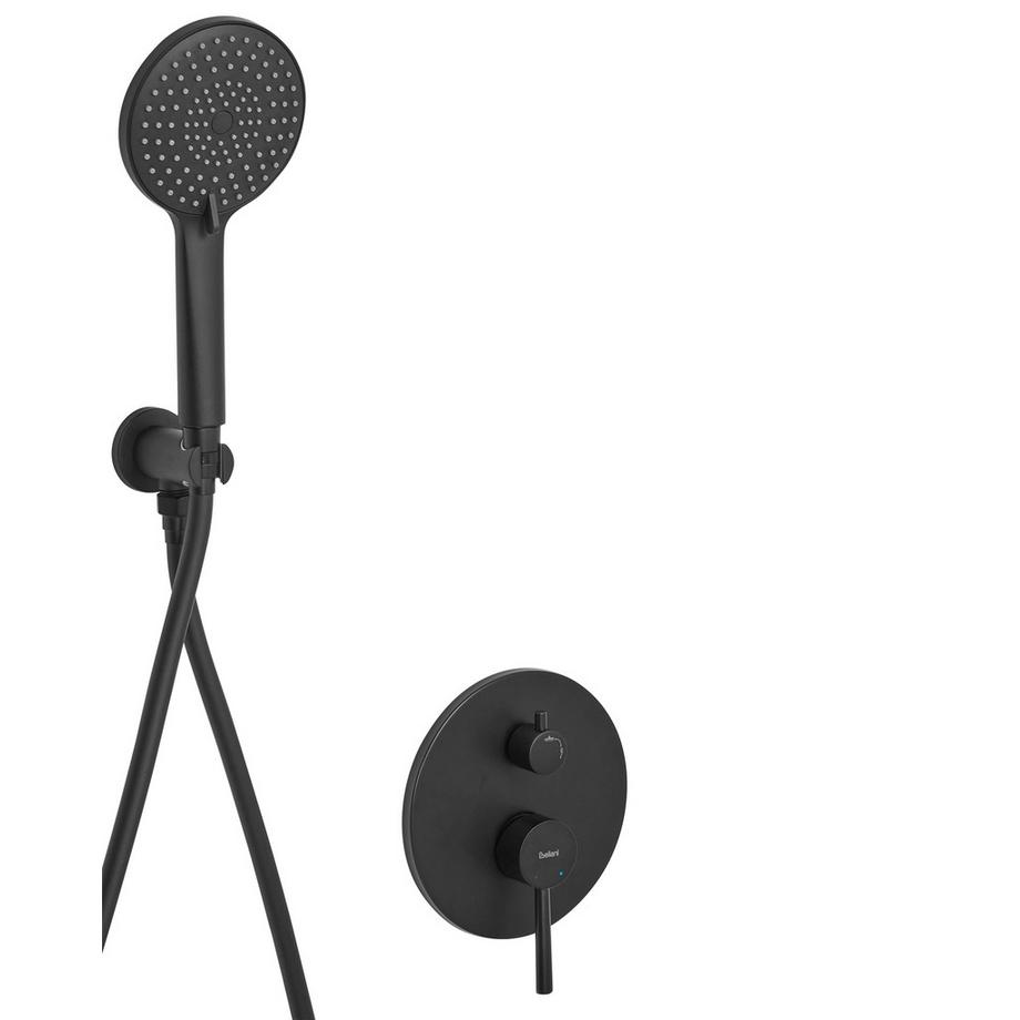 Beliani Set doccia da incasso con soffione a pioggia en Ottone Moderno PUELO  