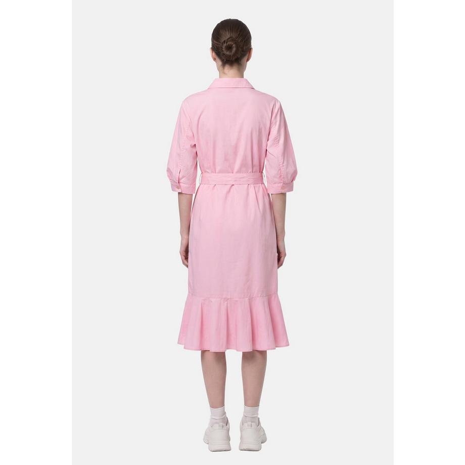 Chiara Ferretti Robe chemise avec ceinture et ourlet froncé  