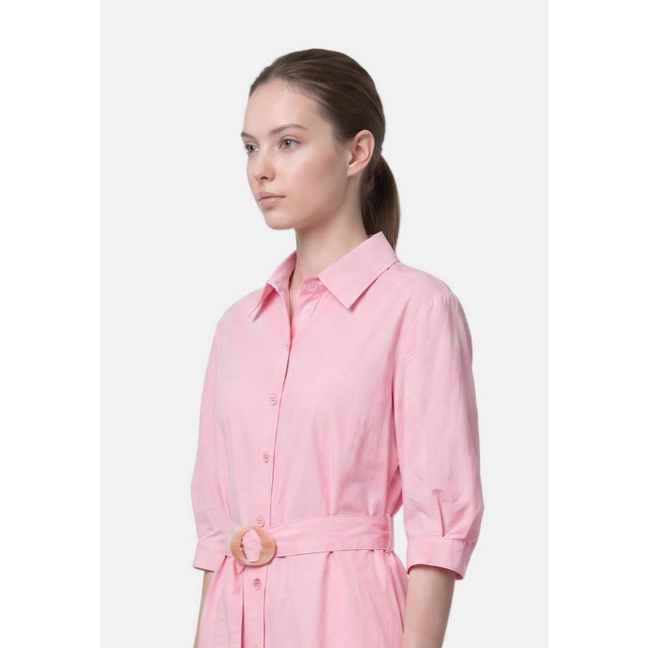 Chiara Ferretti Robe chemise avec ceinture et ourlet froncé  