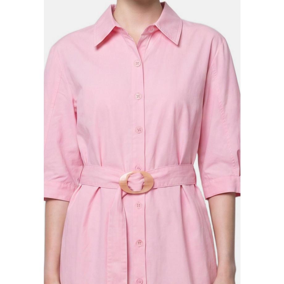 Chiara Ferretti Robe chemise avec ceinture et ourlet froncé  