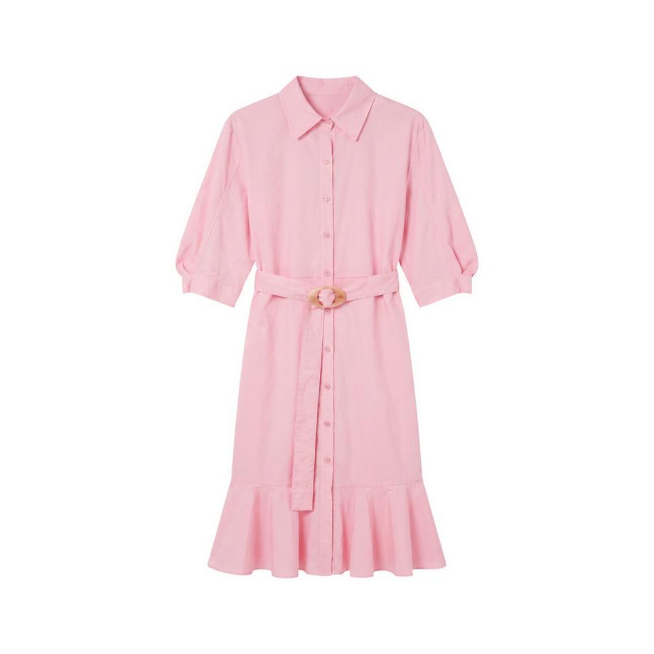 Chiara Ferretti Robe chemise avec ceinture et ourlet froncé  