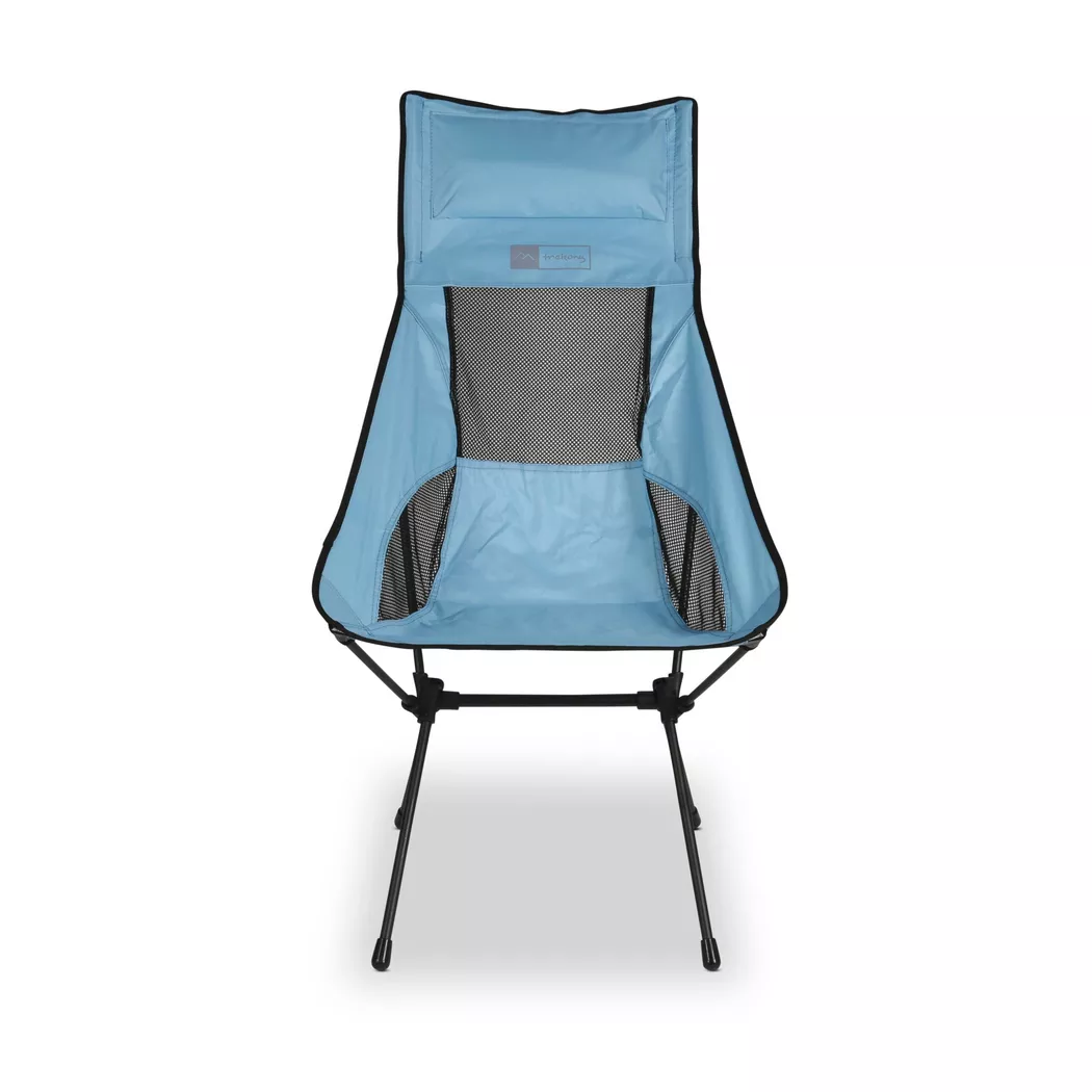 trekony -  Campingstuhl, hoch, Stahl,, 101cm, Hellblau