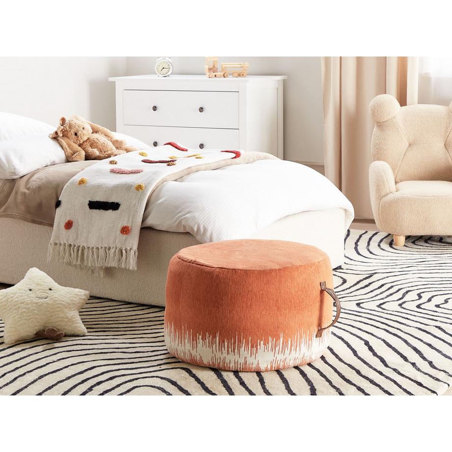 Beliani Pouf aus Baumwolle Boho KAWAI  