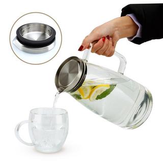 Intirilife Carafe d’Eau en Verre Borosilicaté  