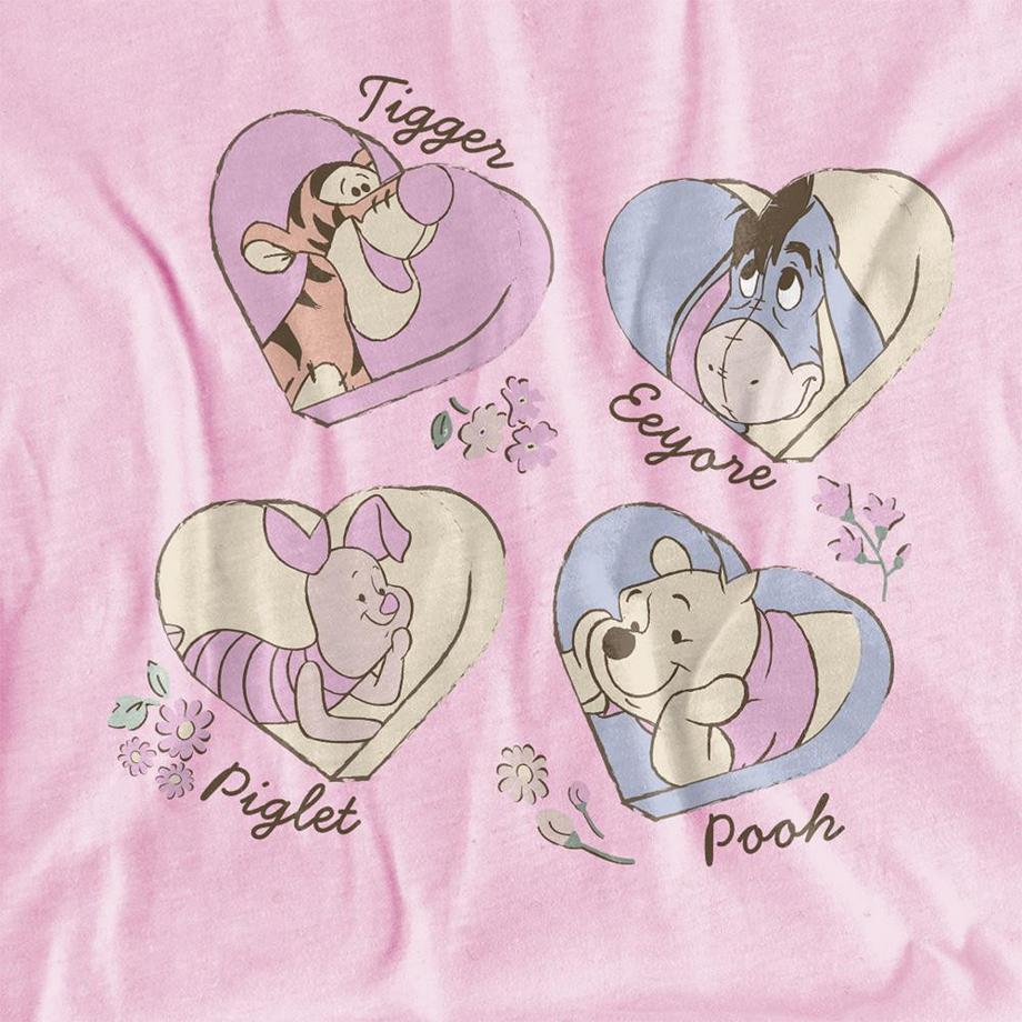 Winnie the Pooh  T-ShirtMotiftyle Cœurs And Friends 
