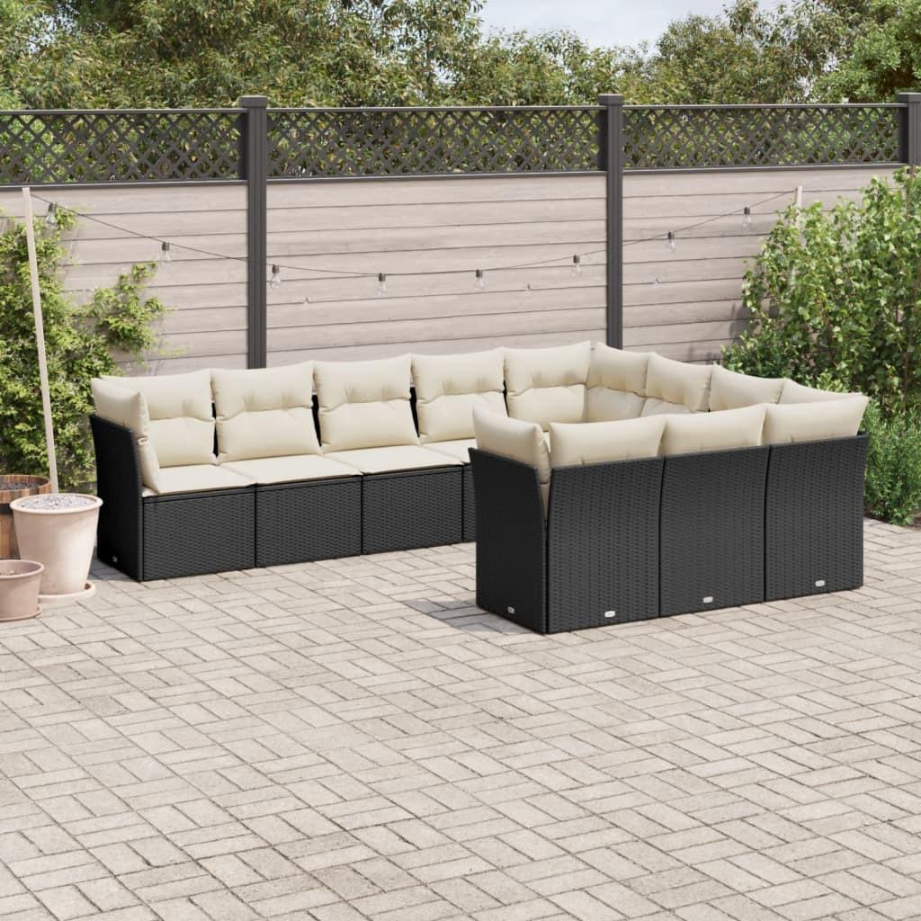 VidaXL set divano da giardino Polirattan  