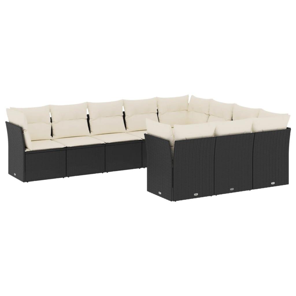 VidaXL set divano da giardino Polirattan  