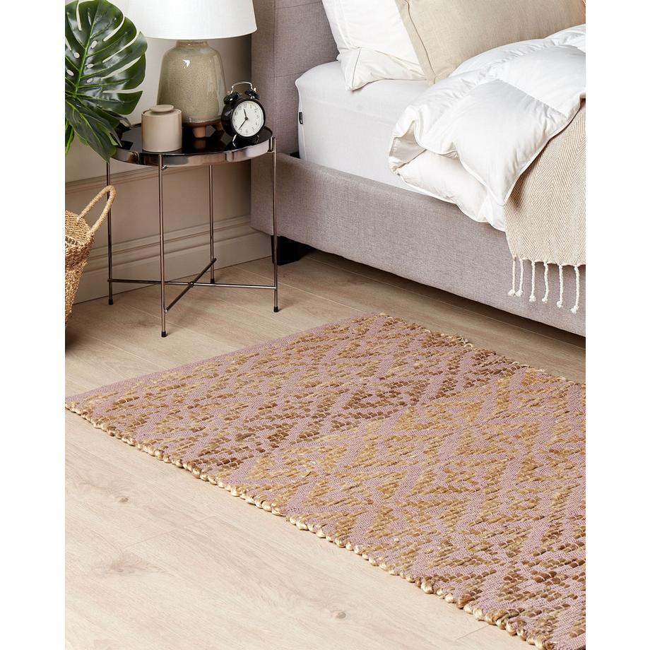 Beliani Tapis en Coton  GERZE  