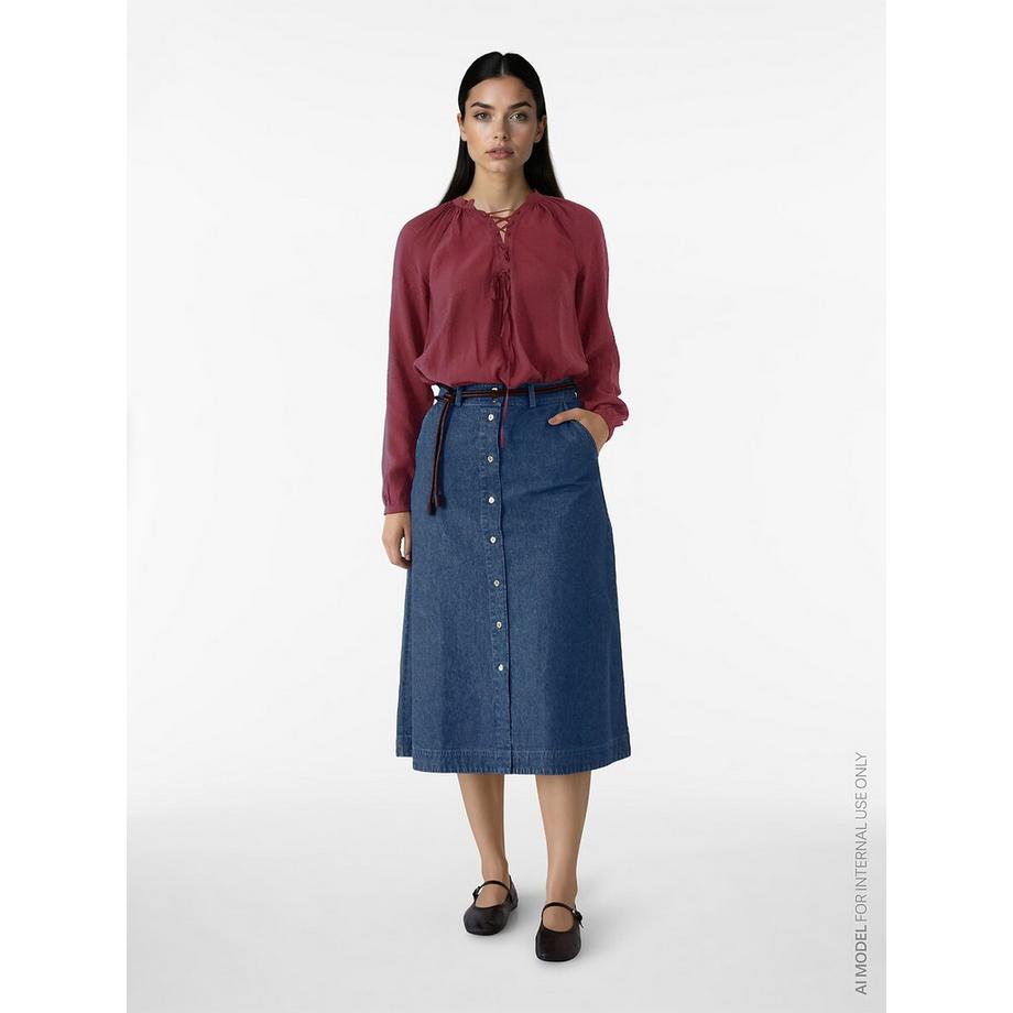 Jupe longue en denim
