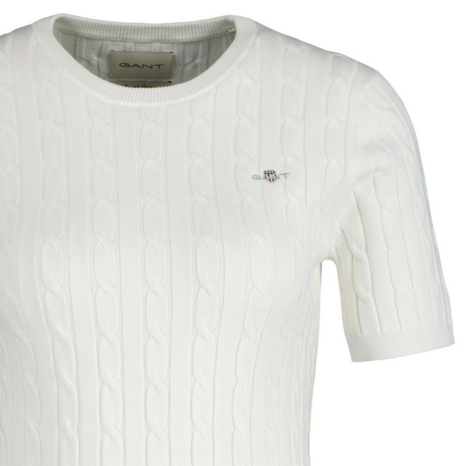 GANT Stretch Cotton Cable C-Neck T-Shirt  