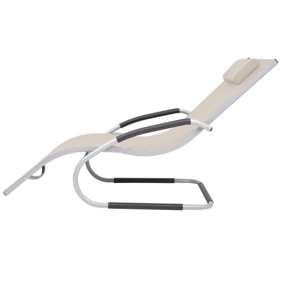 VidaXL Chaise longue métal  