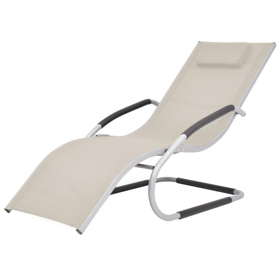 Chaise longue métal