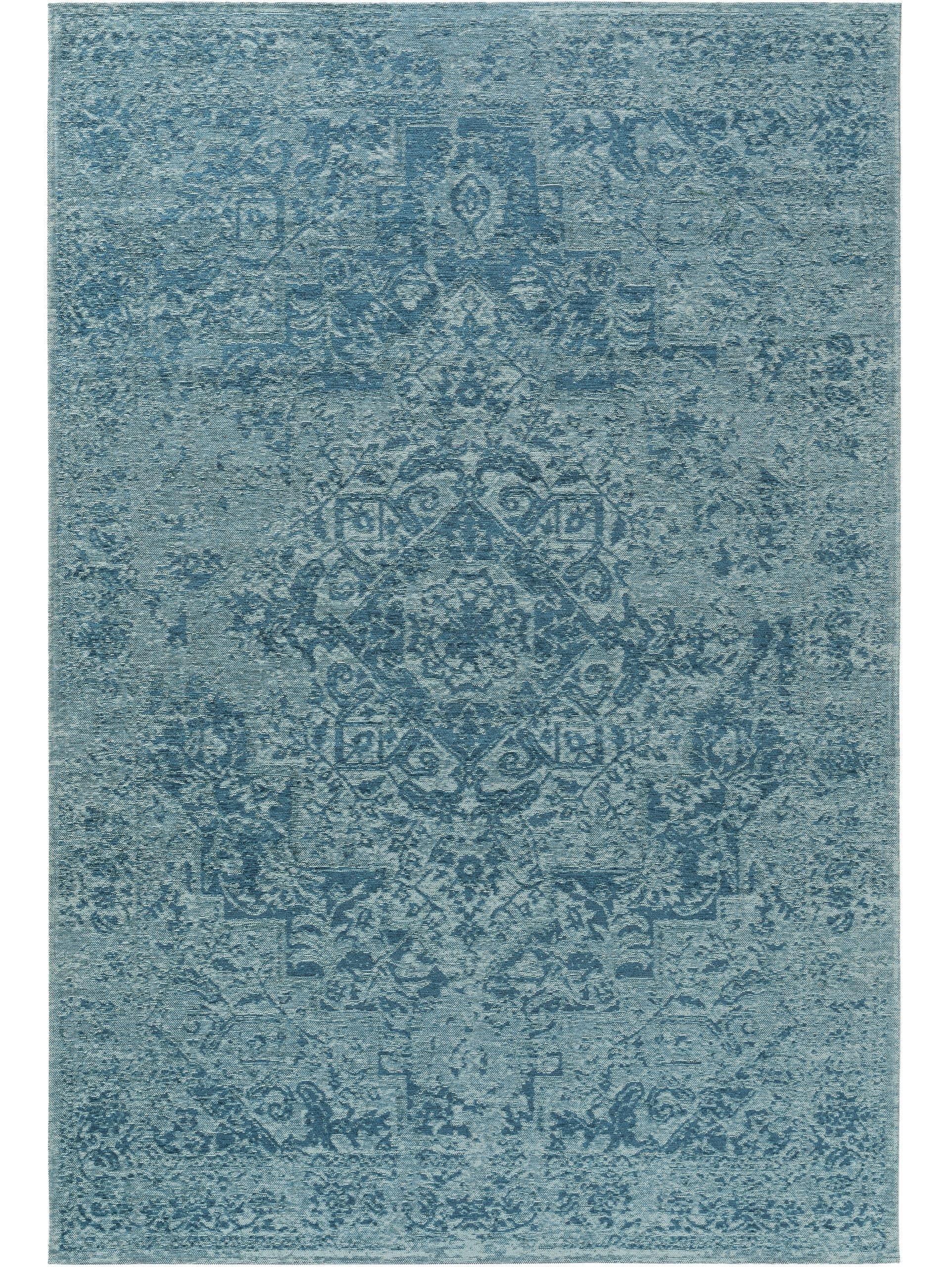 Benuta Tapis tissé à plat Tosca Bleu  