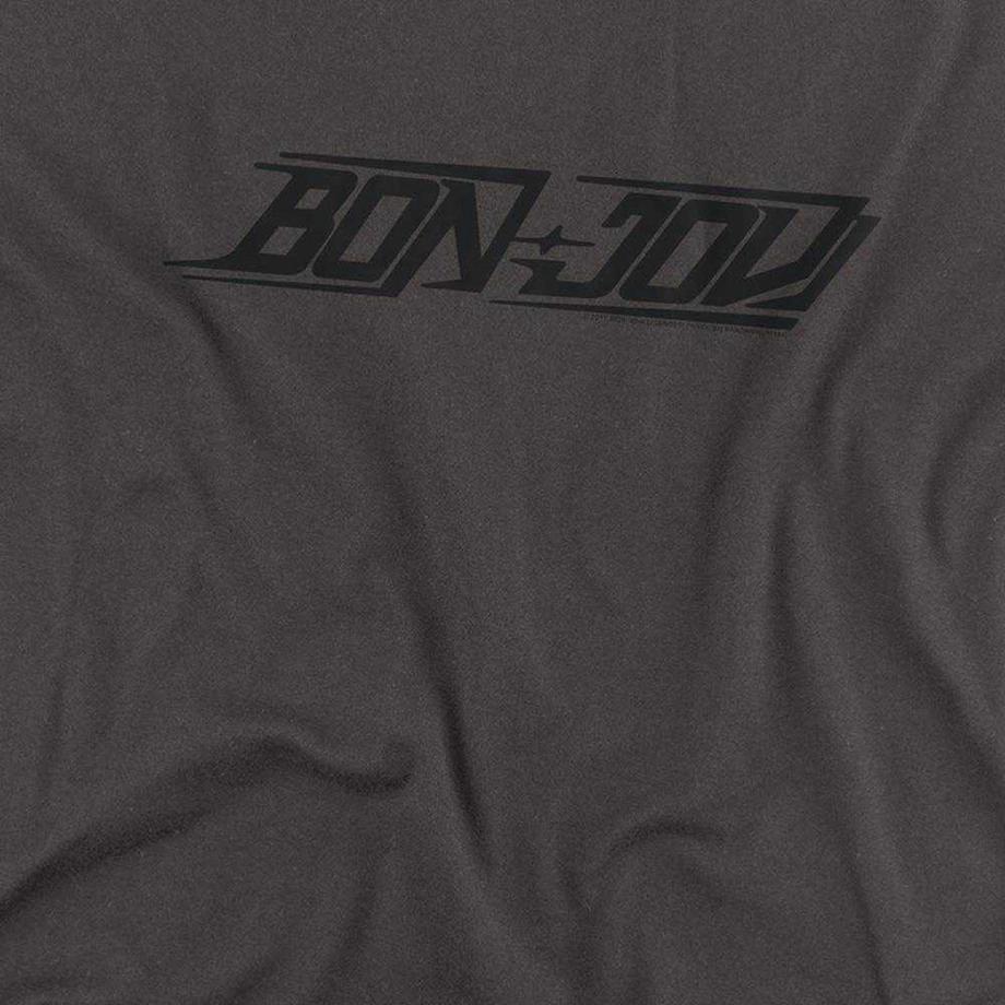 Bon Jovi T-Shirt Manches Longues avec Imprimé Logo  