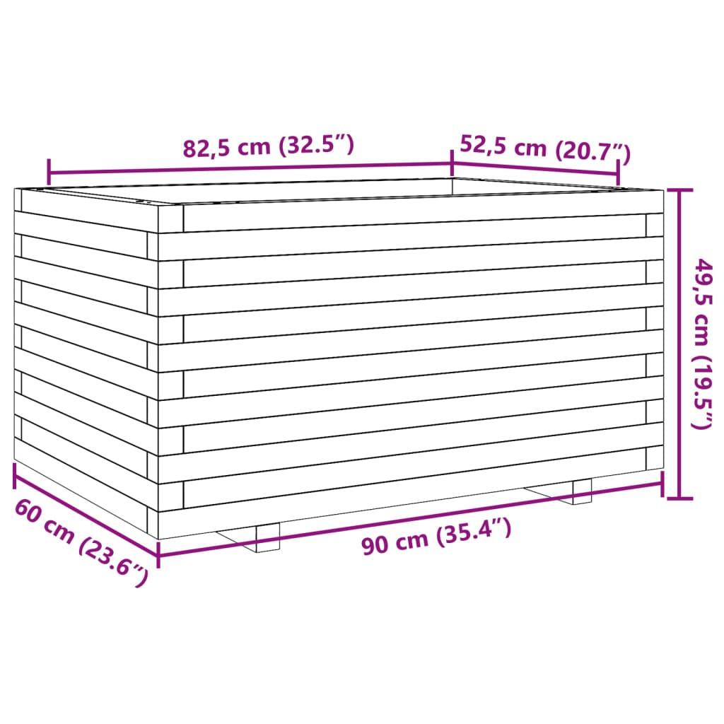 VidaXL Jardinière bois de pin  