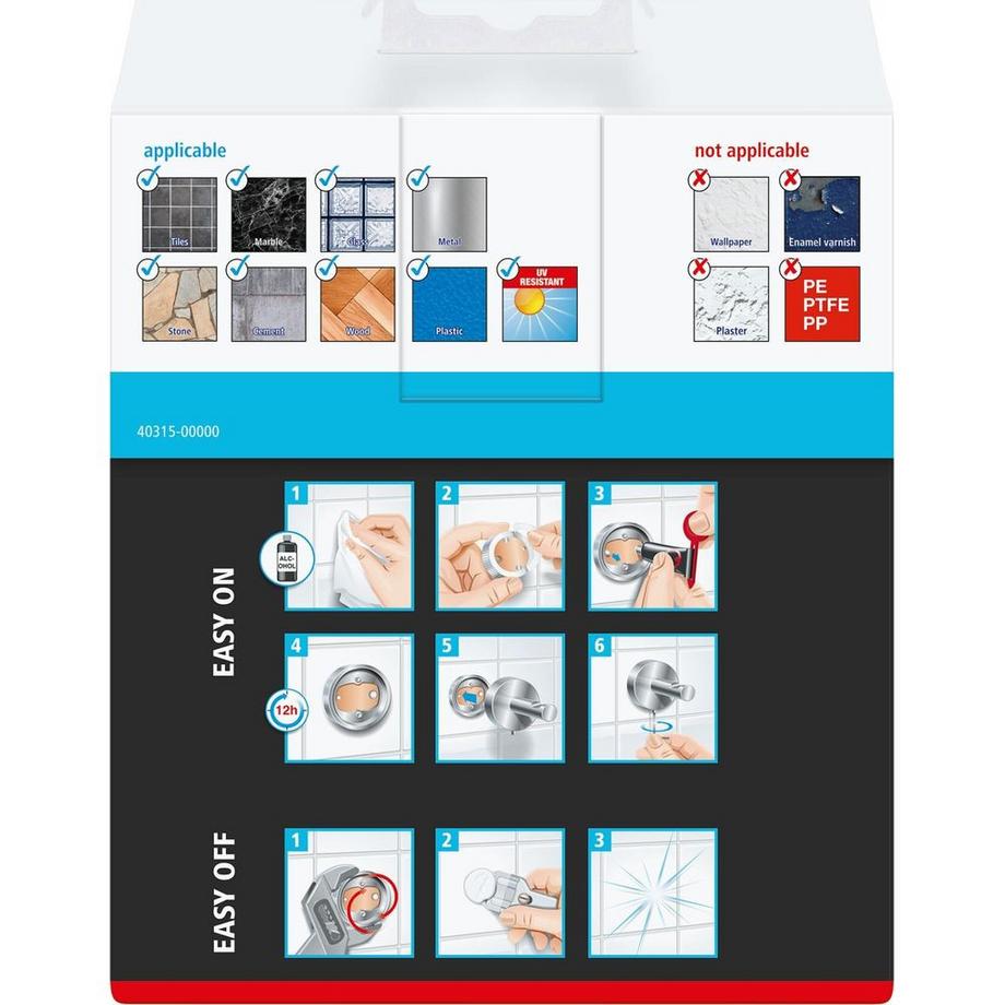 Tesa Toilettenpapierhalterung mit Deckel  