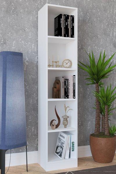 VCM Holz Aufbewahrung Stand Regal Bücherregal Deko Bücher Standregal Dilos L 5-fach  