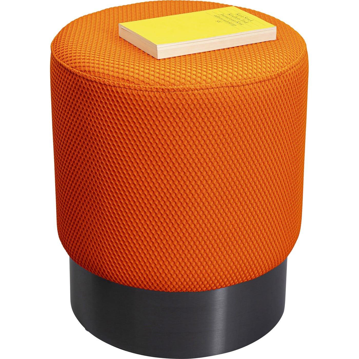 KARE Design Sgabello Jody Mesh arancio nero rotondo 35  