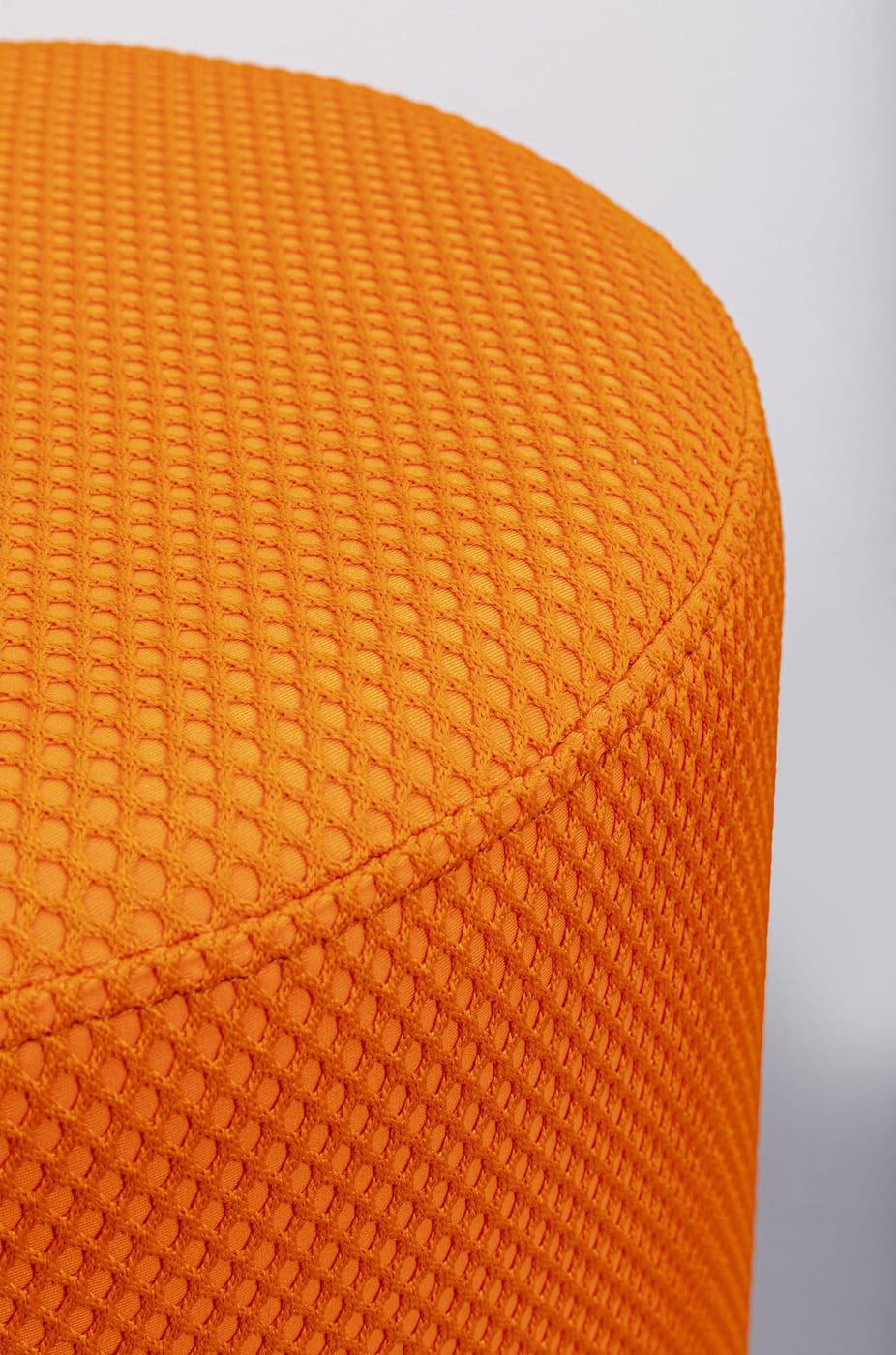 KARE Design Sgabello Jody Mesh arancio nero rotondo 35  