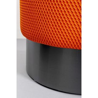 KARE Design Hocker Jody Mesh orange rund 35  