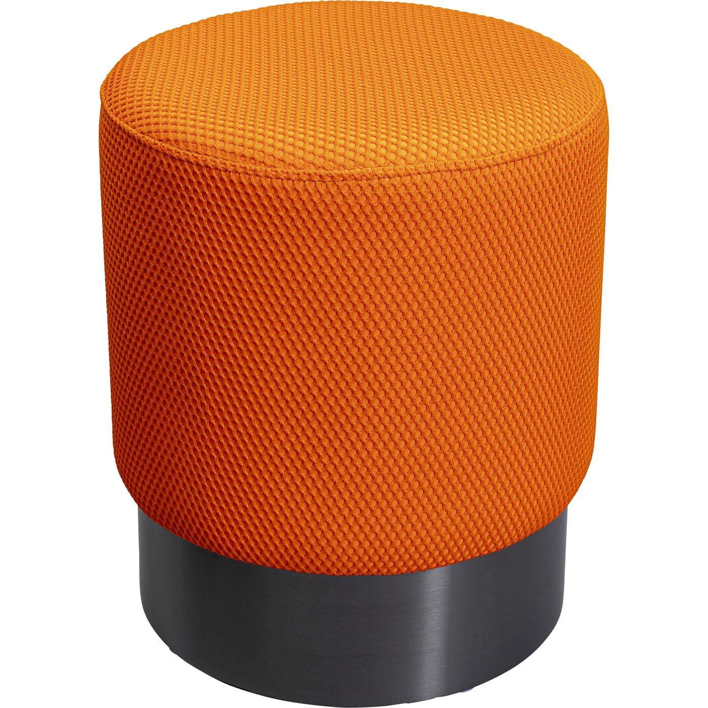 KARE Design Hocker Jody Mesh orange rund 35  