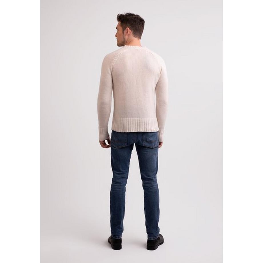 CASH-MERE.CH Pullover Scollo a V Cashmere Riciclato  