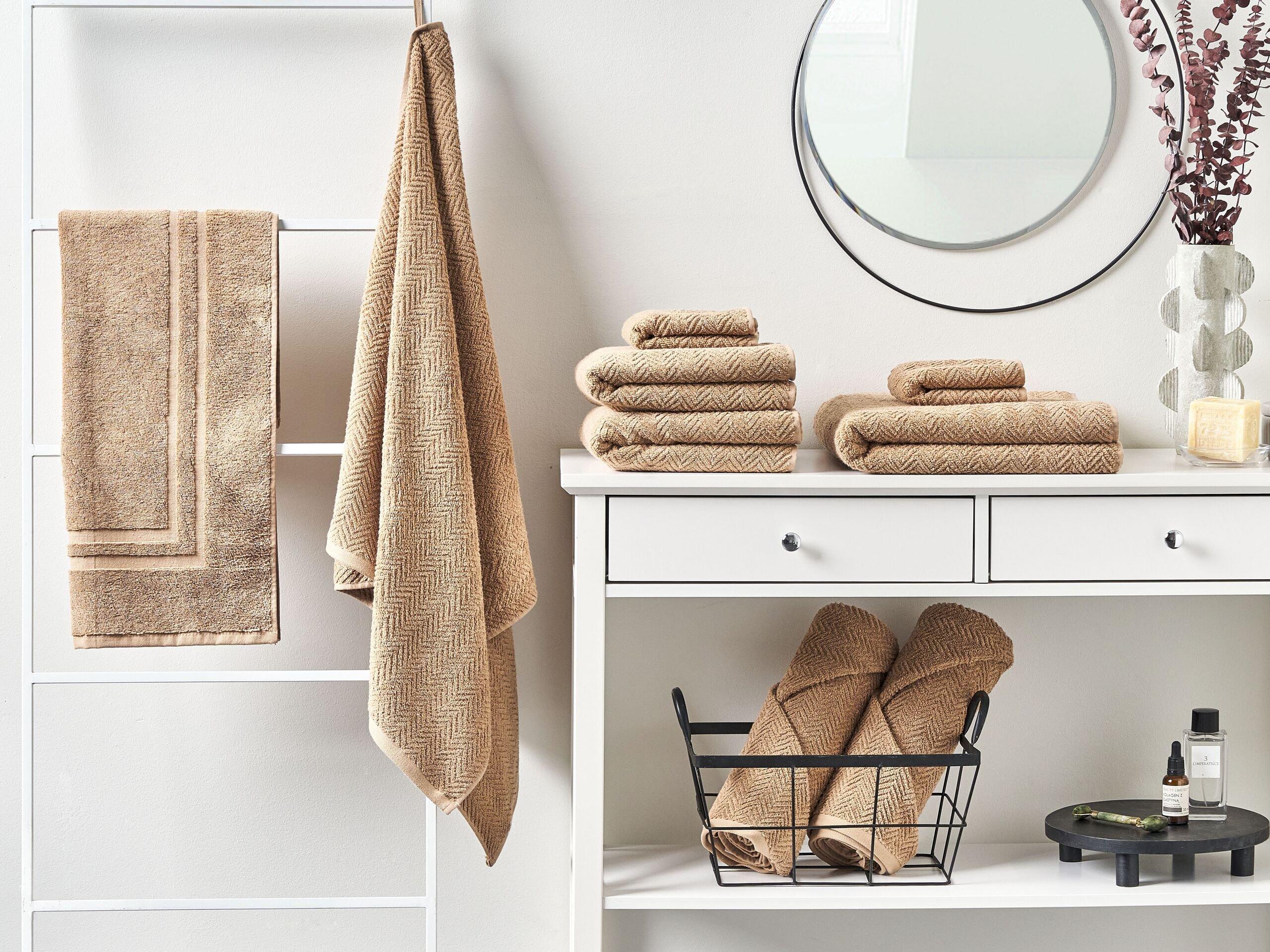 Beliani Lot de 9 serviettes en Coton MITIARO  