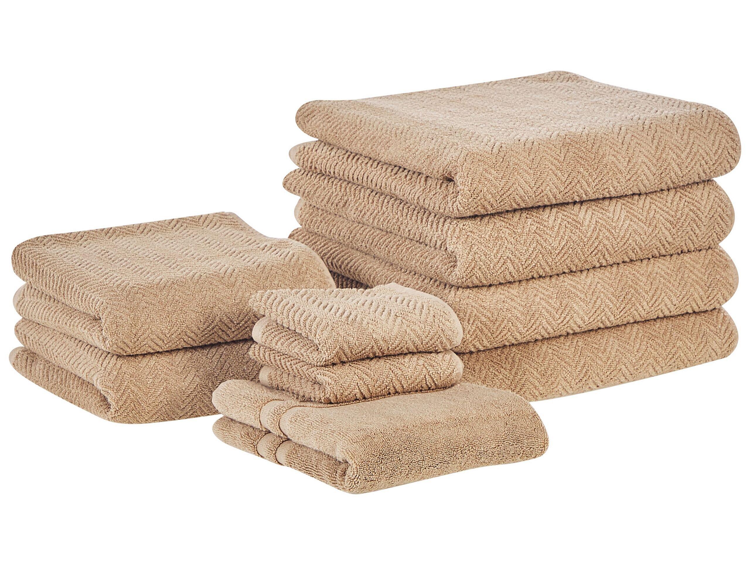 Beliani Handtücher im 9er Set aus Baumwolle MITIARO  