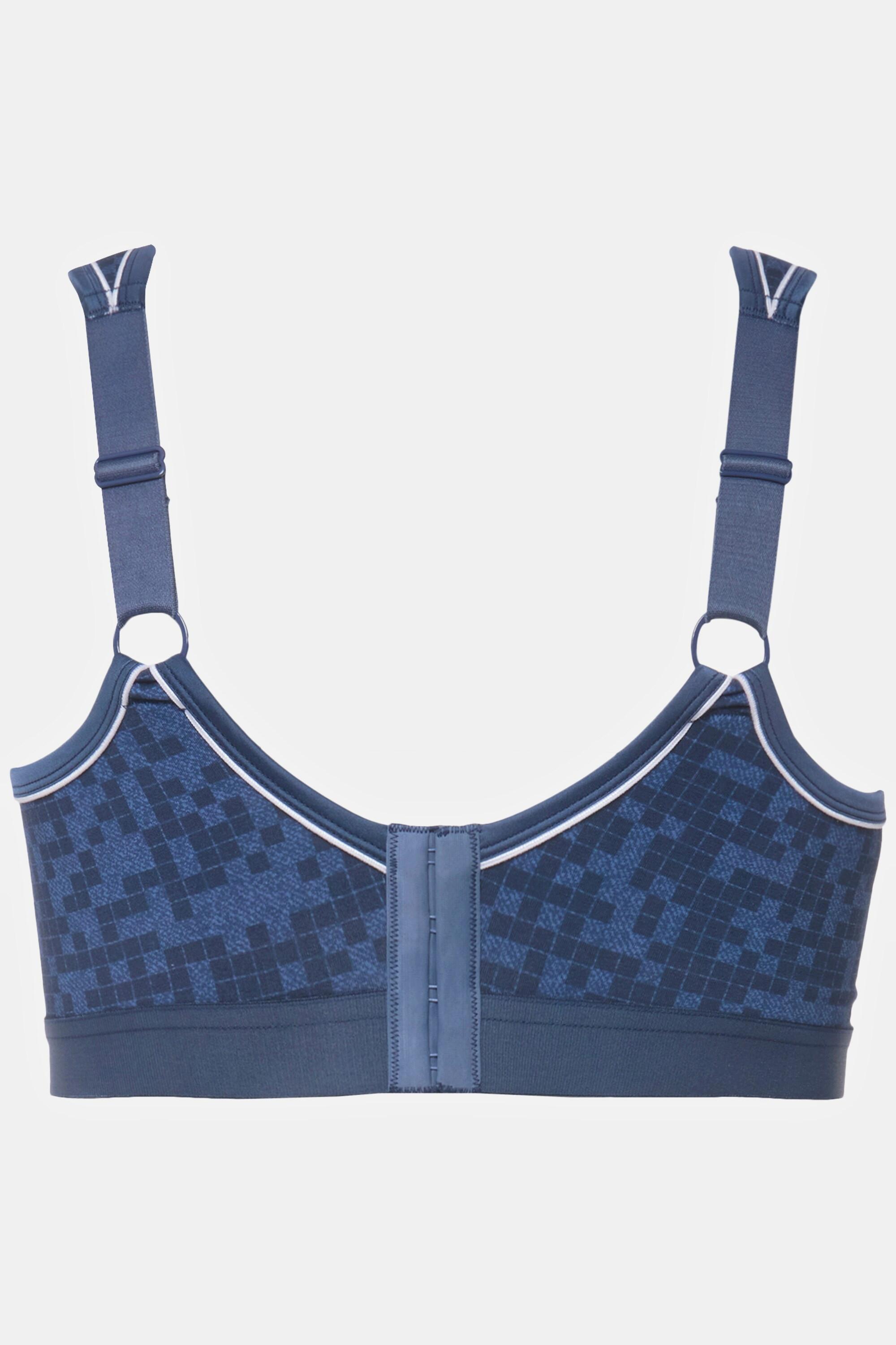 Ulla Popken  Reggiseno minimizer senza ferretto con effetto denim e coppa C-D 