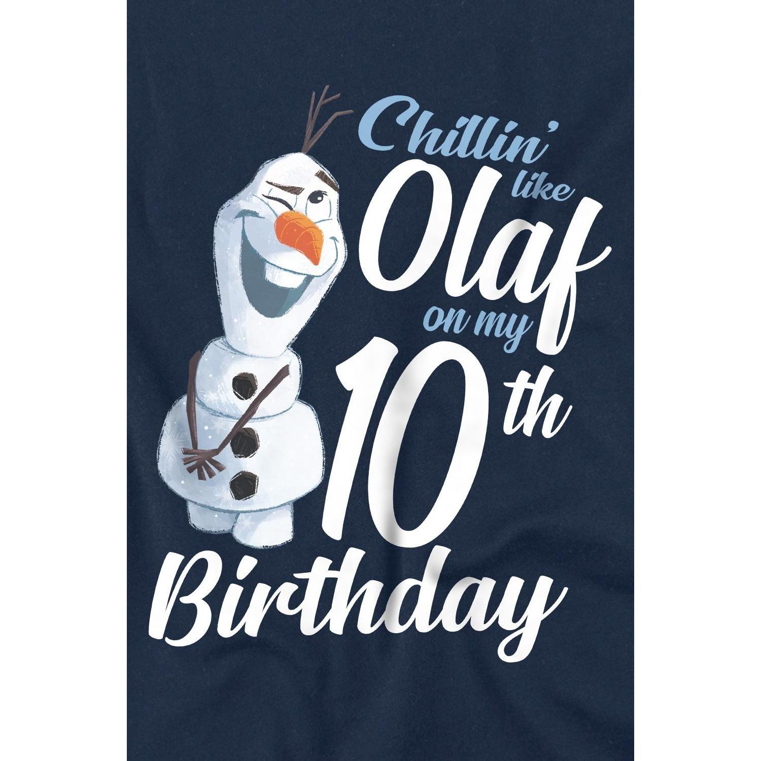 FROZEN  Chillin Like Olaf TShirt  10. Geburtstag 