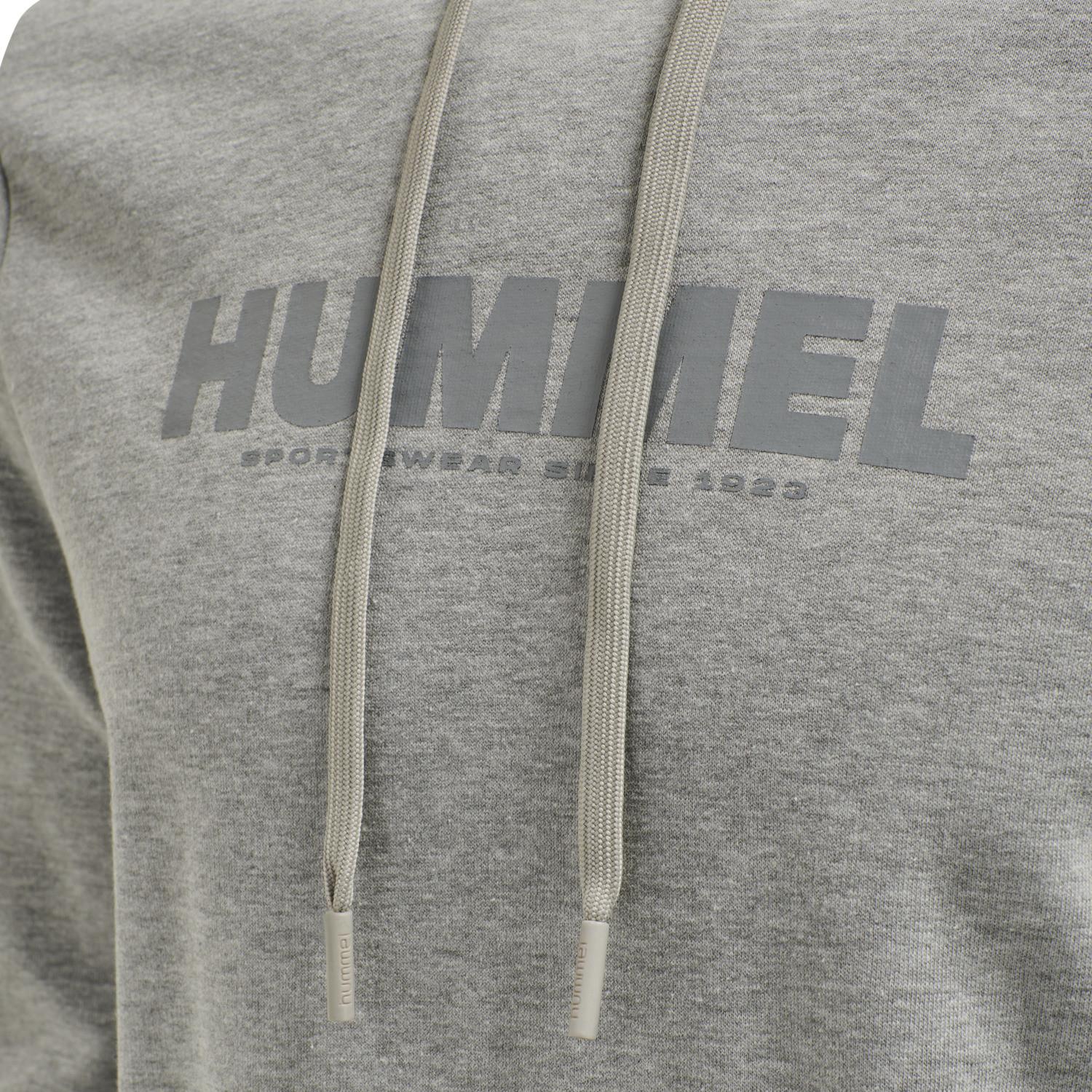 Hummel  felpa con cappuccio legacy logo plus 