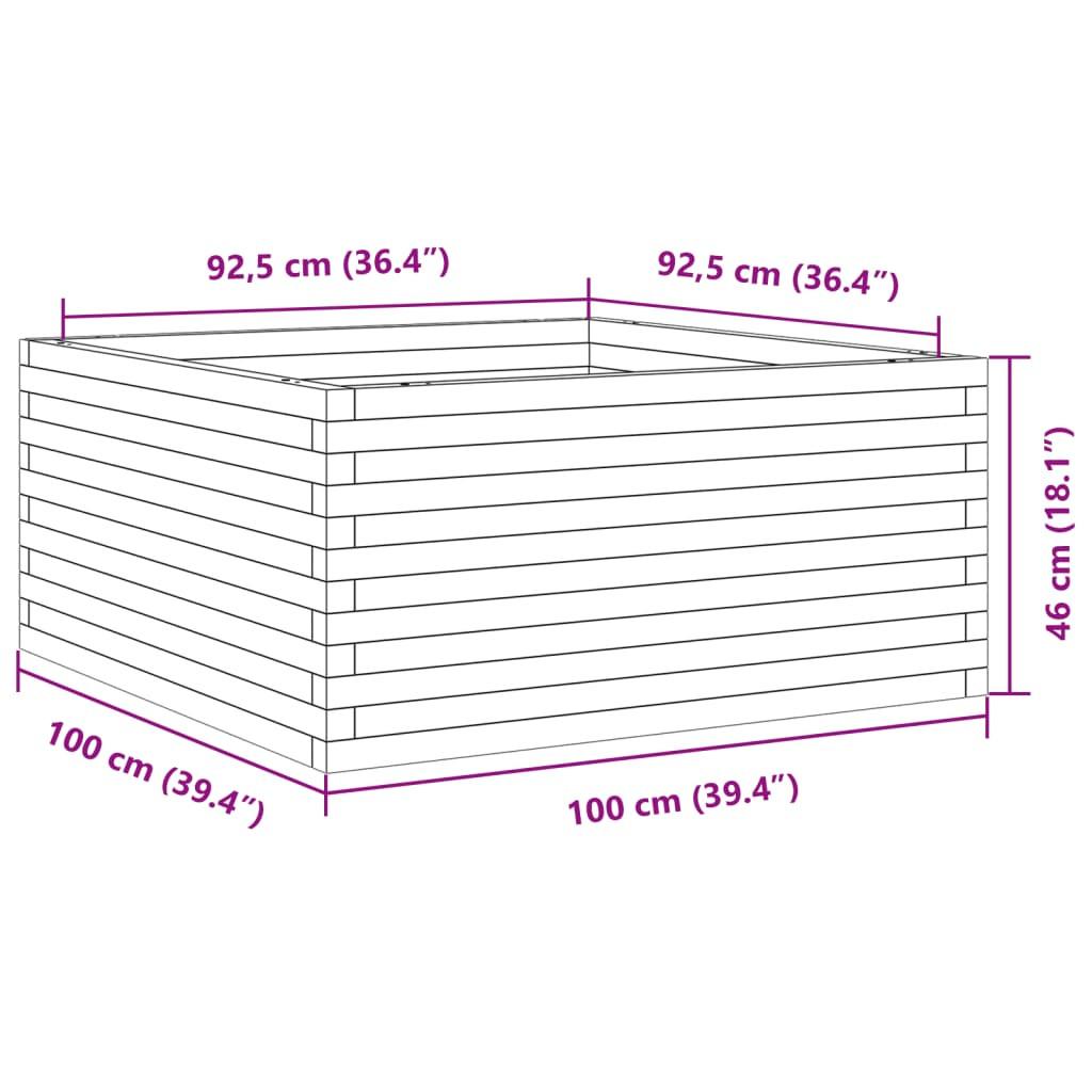 VidaXL fioriera da giardino Legno di douglas  