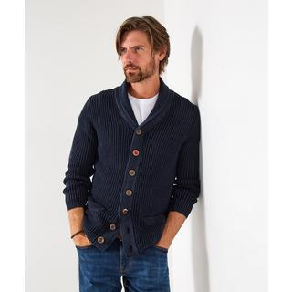 Joe Browns Cardigan Collo Sciarpa Bordo Azteco Effetto Usato  
