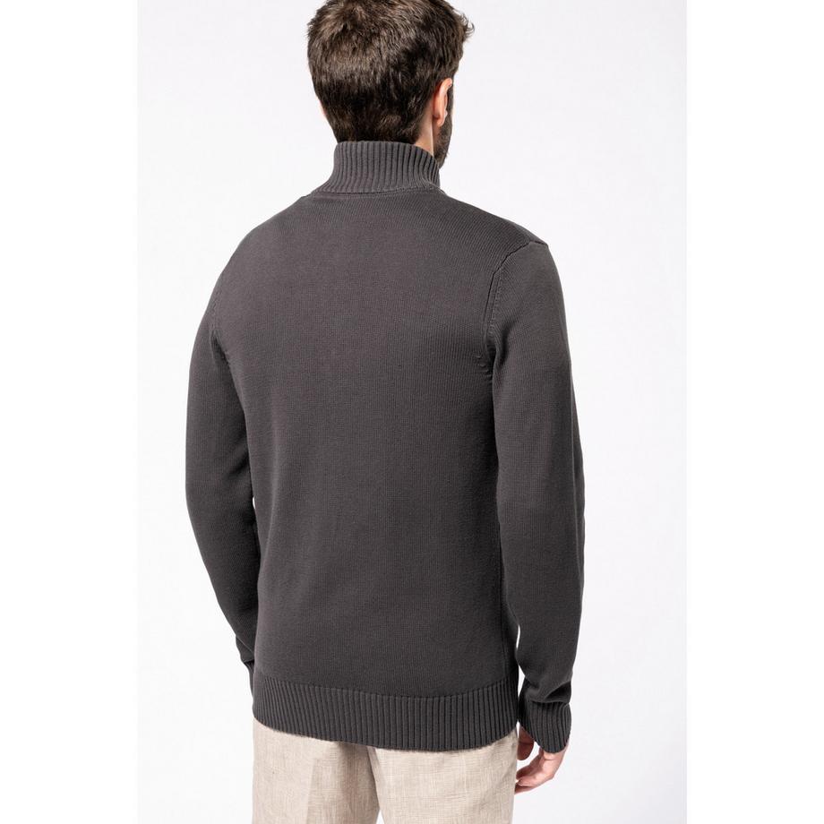 Kariban Strickjacke mit Reissverschluss  