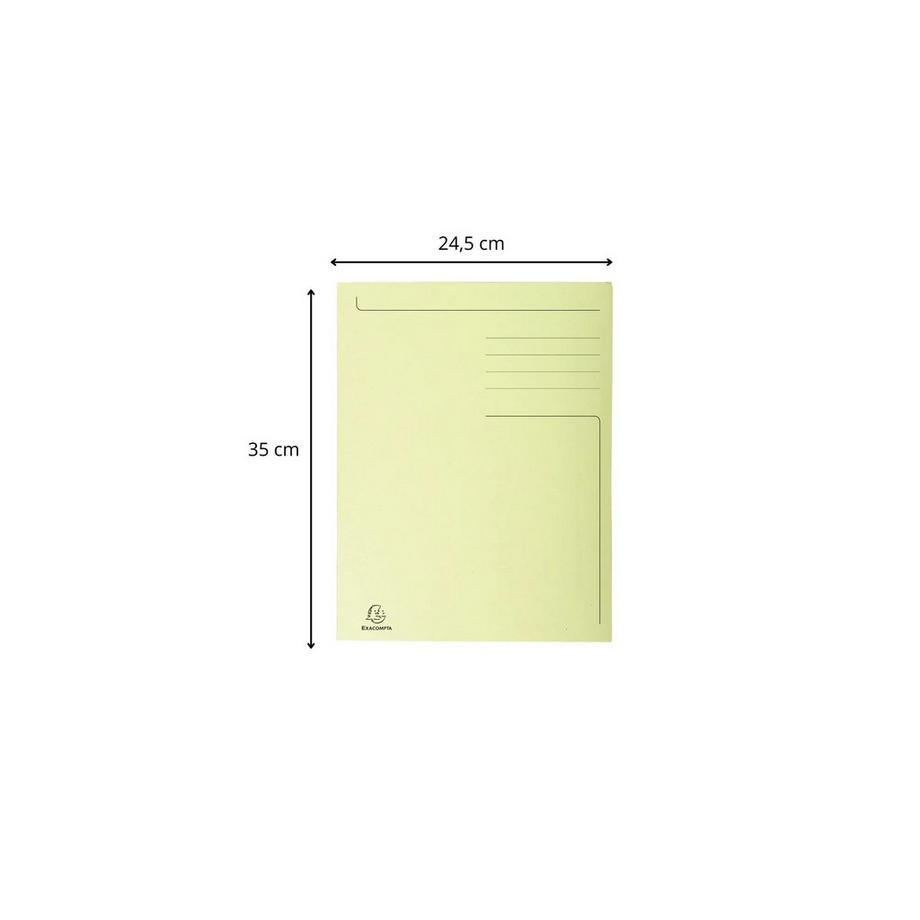 Exacompta Chemise imprimée 3 rabats Forever® 280gm2 - Folio - x 50  