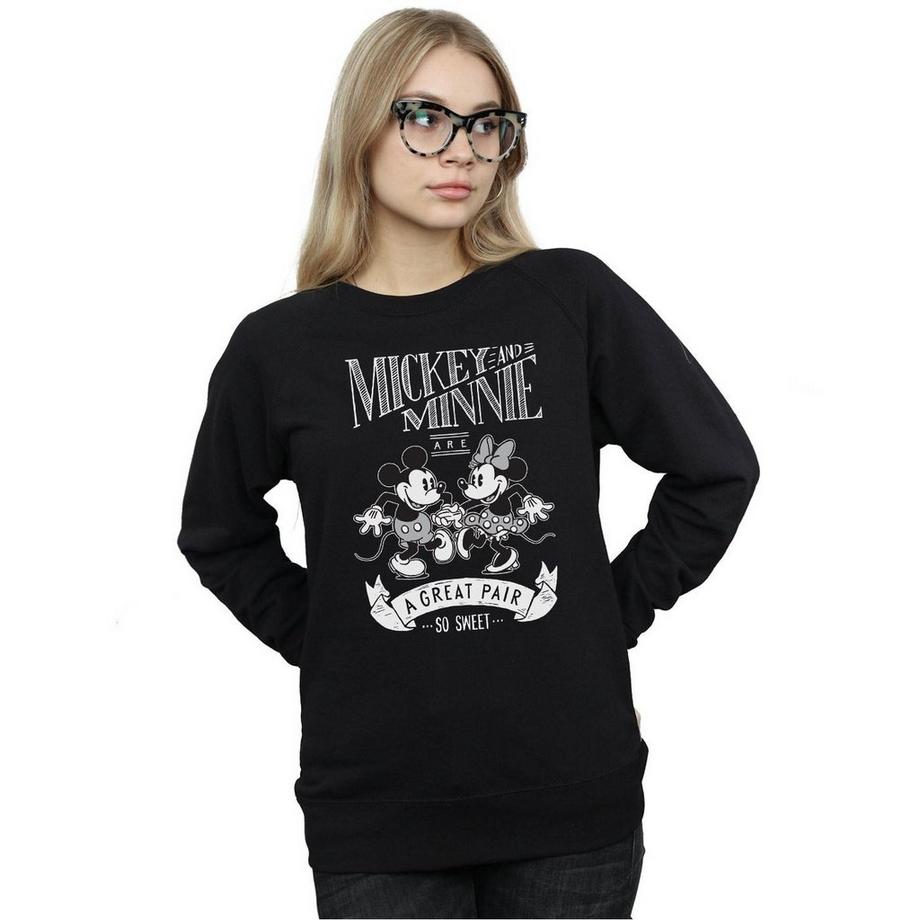 Disney Mickey e Minnie Felpa con Stampa Grafica  