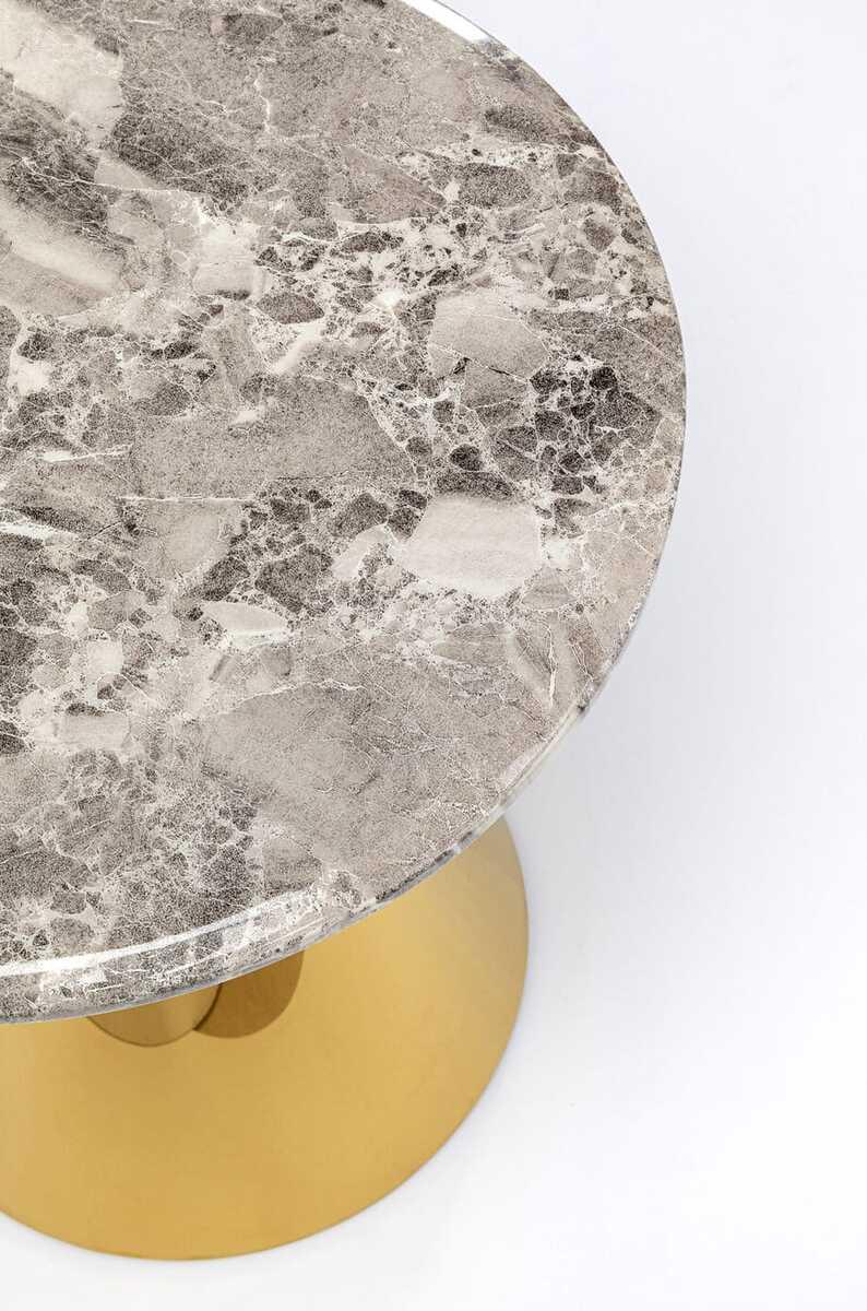 KARE Design Table d&#039;appoint Rita or ronde 50  