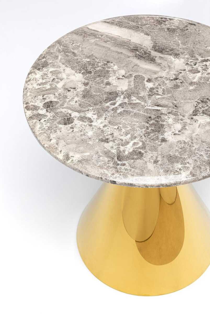 KARE Design Beistelltisch Rita gold rund 50  