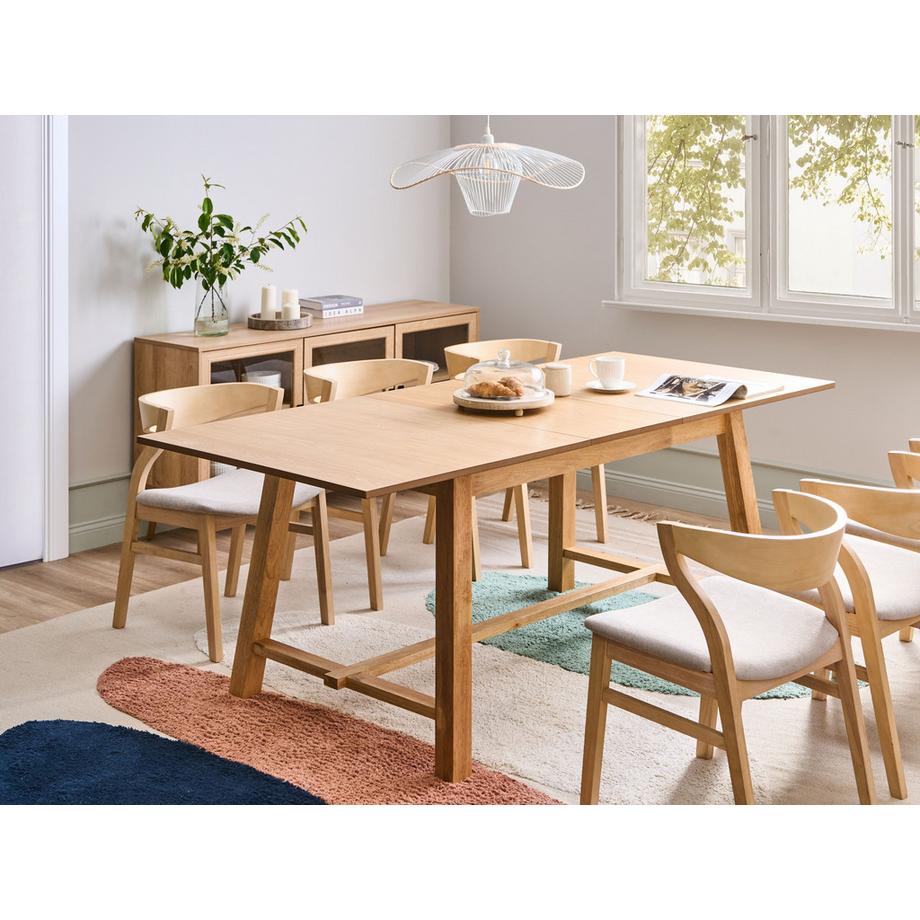 Beliani Ausziehbarer Esstisch aus MDF-Platte  BARNES  